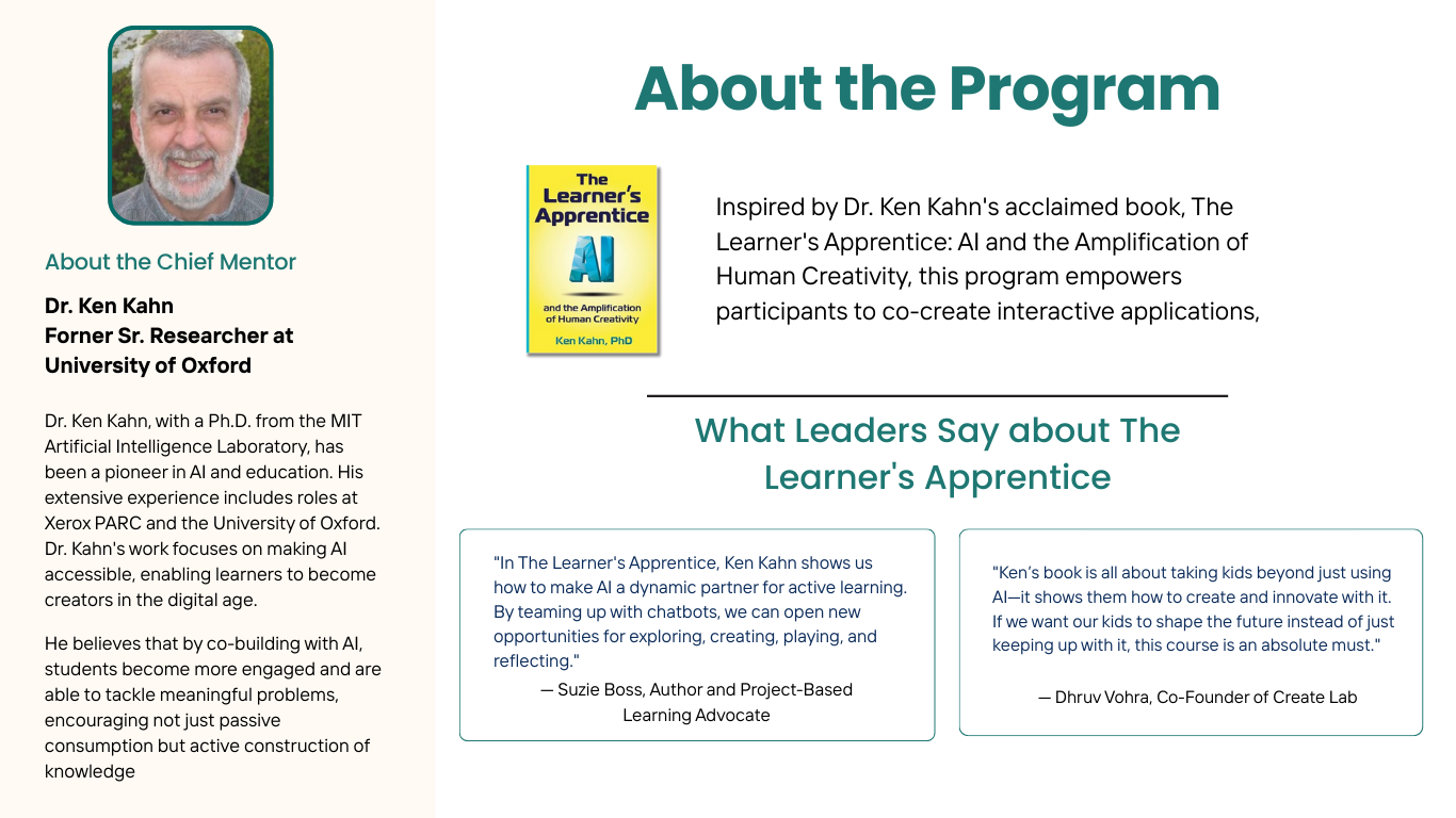 Global Apprenticeship in Generative AI with Dr. Ken Kahn
